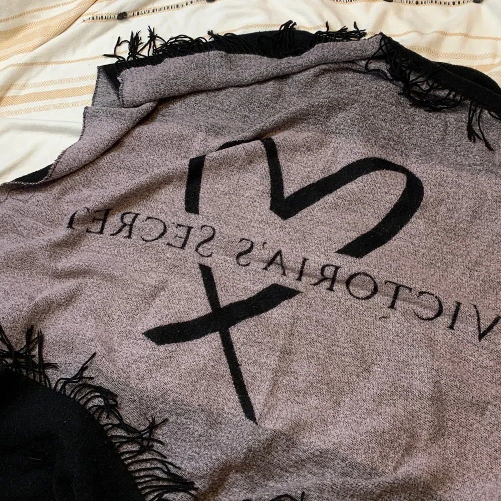 Victoria’s Secret Fringed Throw Blanket